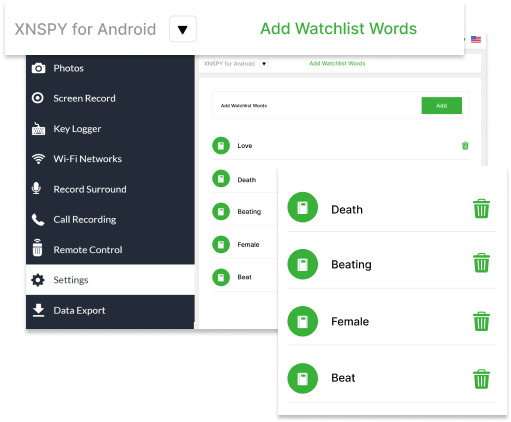 特定の単語に関するアラートを受け取る