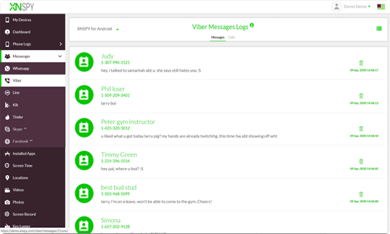 Xnspy ダッシュボード