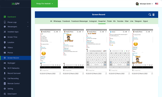 XNSPY Snapchatスパイアプリ