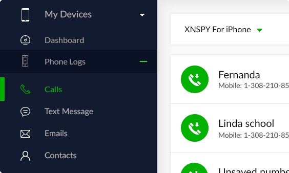 Xnspy ダッシュボード
