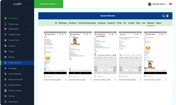 Xnspy ダッシュボード