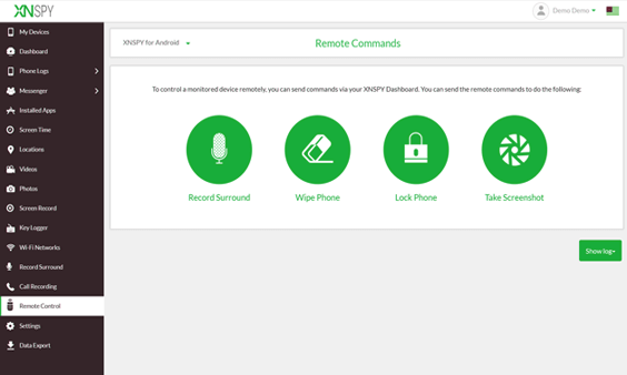 Xnspy ダッシュボード