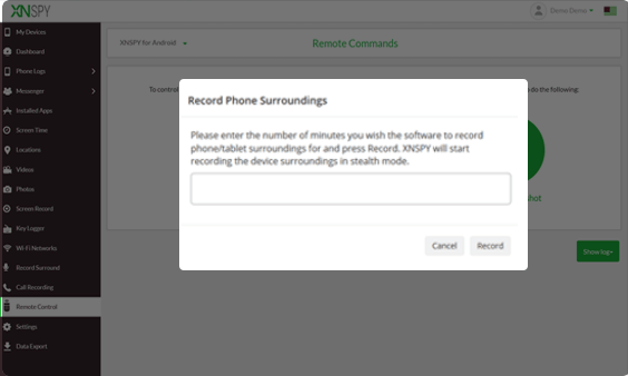 Xnspy ダッシュボード