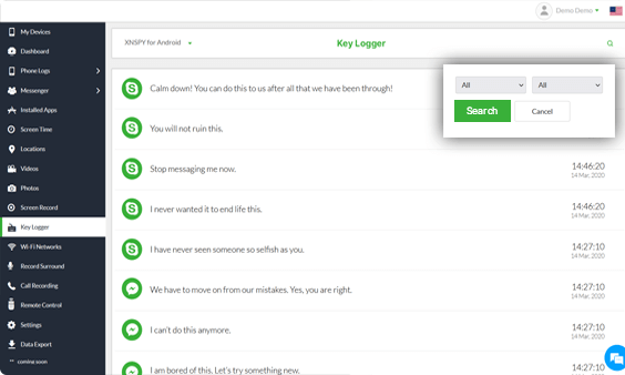 Xnspy ダッシュボード