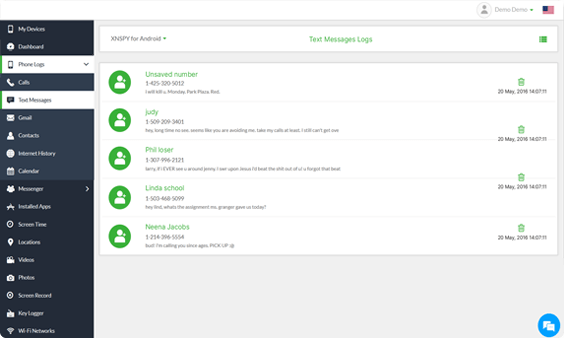 Xnspy ダッシュボード