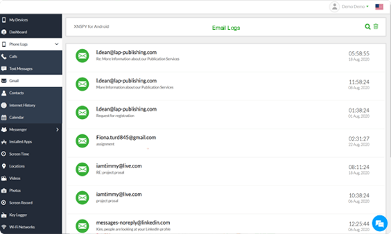 Xnspy ダッシュボード