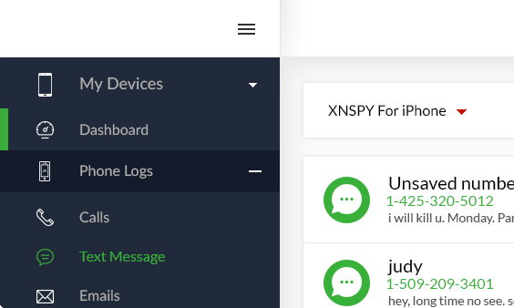 Xnspy ダッシュボード