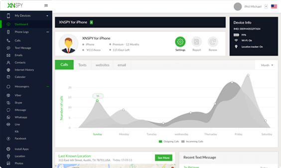 Xnspy for iPhone