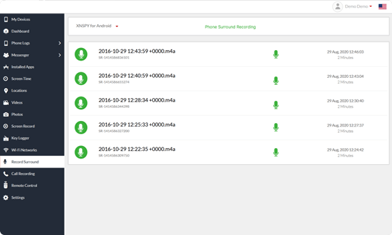 Xnspy ダッシュボード