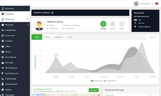 Xnspy ダッシュボード