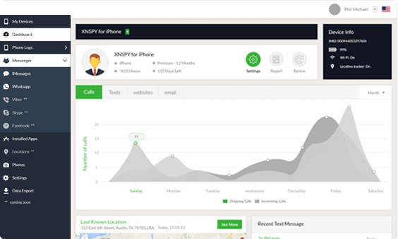 Xnspy ダッシュボード