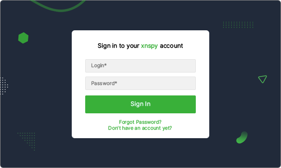 Xnspy ダッシュボード