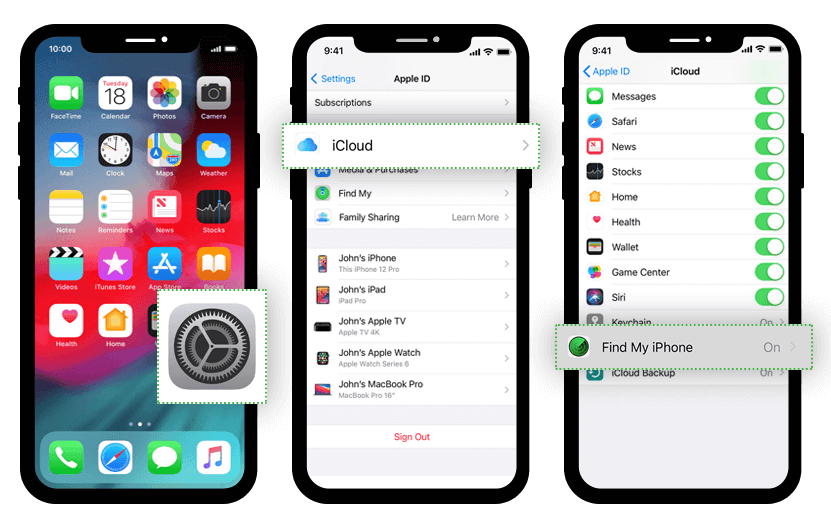 私のiPhoneを探す