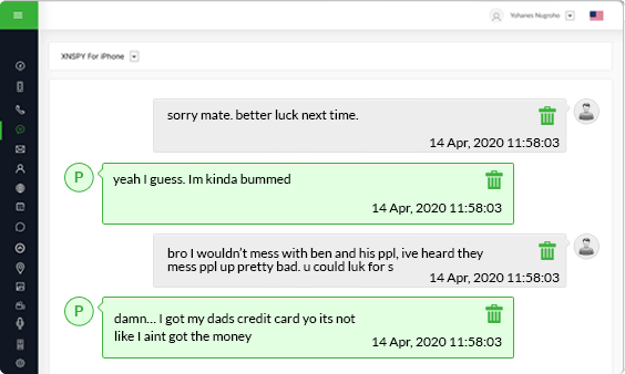 Xnspy ダッシュボード