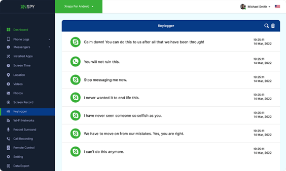 キーロギング アクティビティを表示する