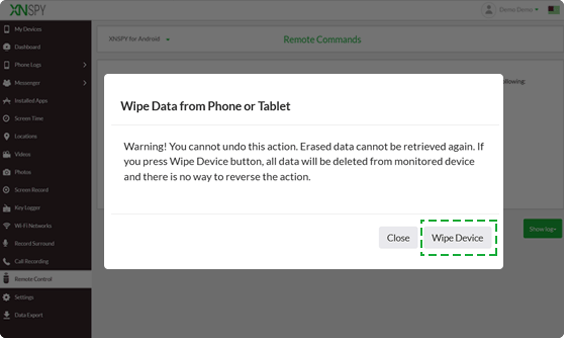 Xnspy ダッシュボード