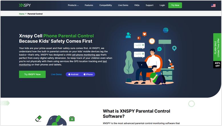 雇用主向けの Xnspy アプリ