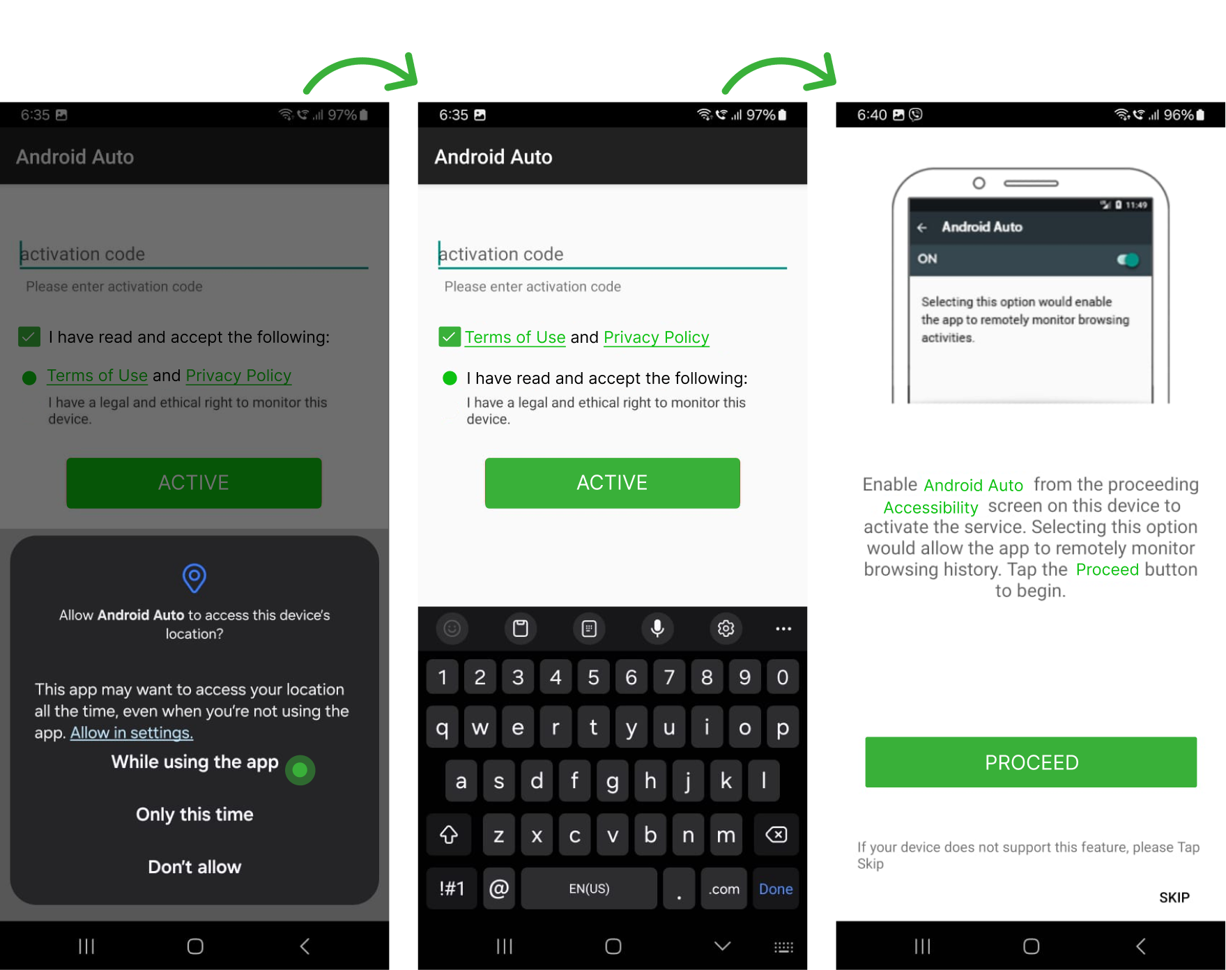 サムスン スクリーンショット