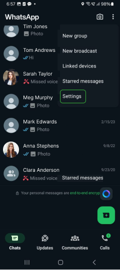 サムスン スクリーンショット